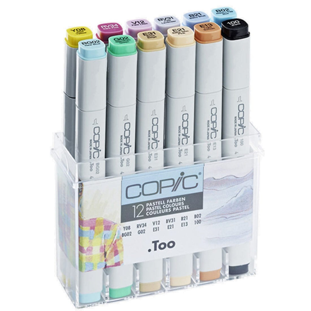Copic Toys Copic Marker 12pc - Pastel Colors