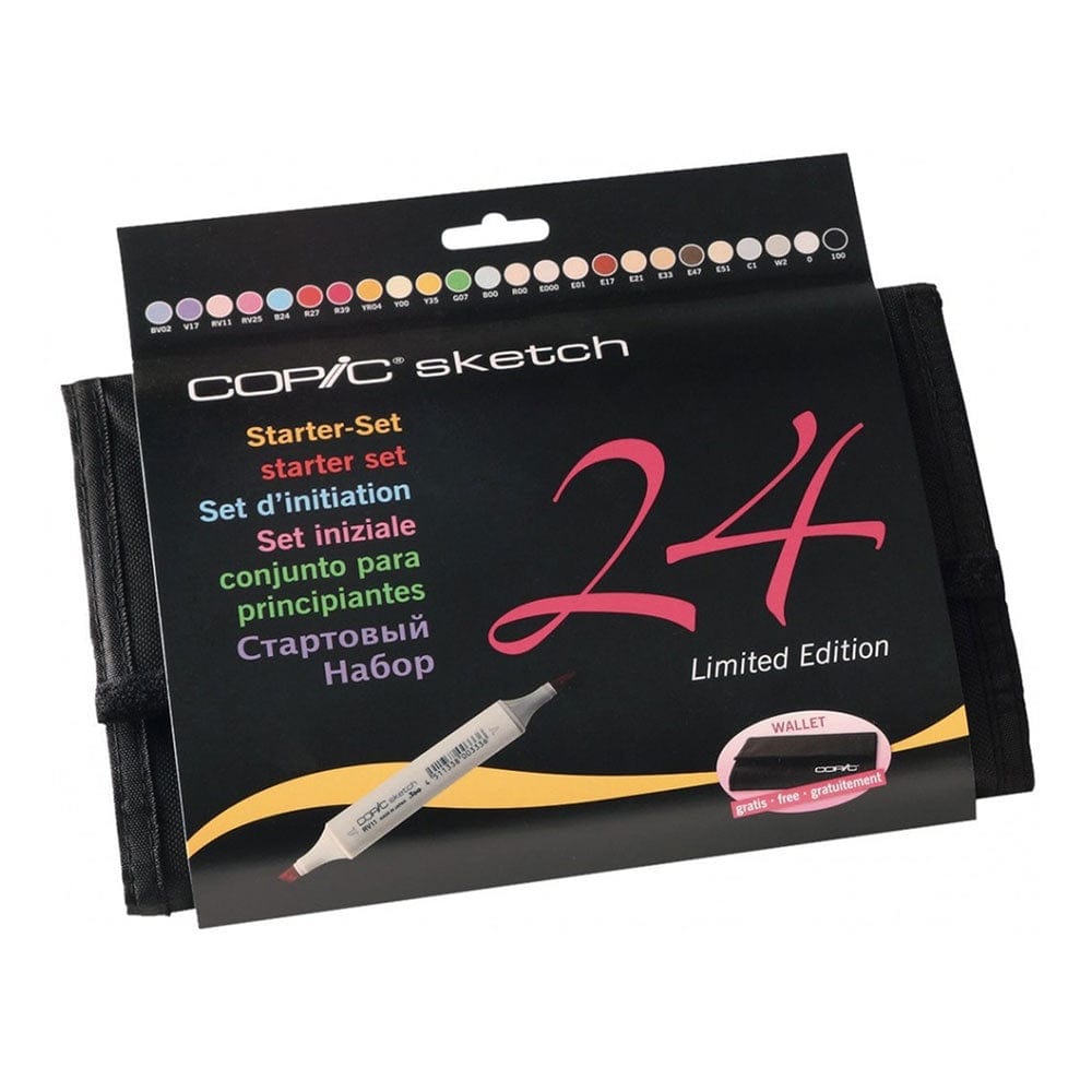 Copic Toys Copic Sketch 24pc Colors Starter Sets in Wallet
