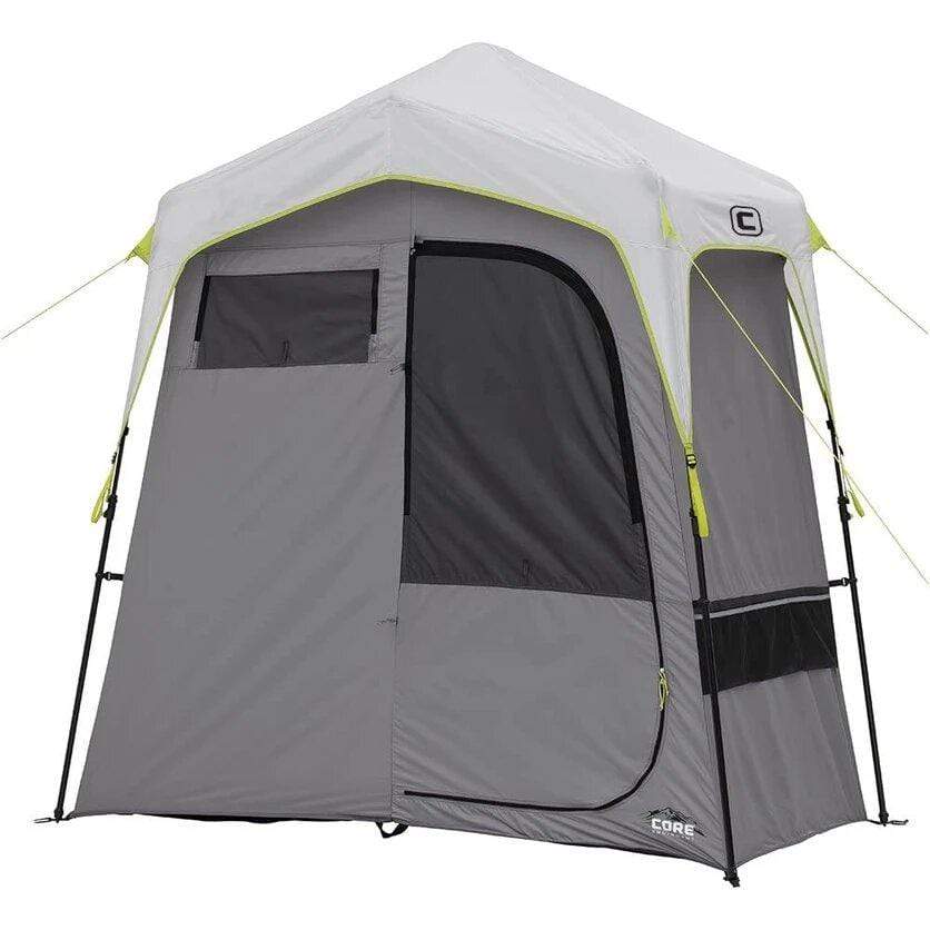 Core Equipment Outdoor CORE EQUIPMENT 2 Room Instant Shower/Utility Shelter | H2O Block Technology | 68D Polyester