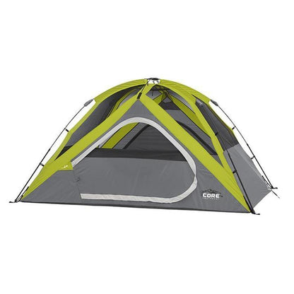 Core Equipment Outdoor CORE EQUIPMENT 4 Person Instant Dome Tent - Grey/Green | 4 Person Capacity | Durable 68D Polyester