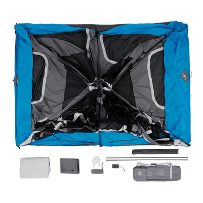 Core Equipment Tents CORE EQUIPMENT Lighted Instant Tent - Grey/Blue | 10 Person Capacity | Durable 68D Polyester