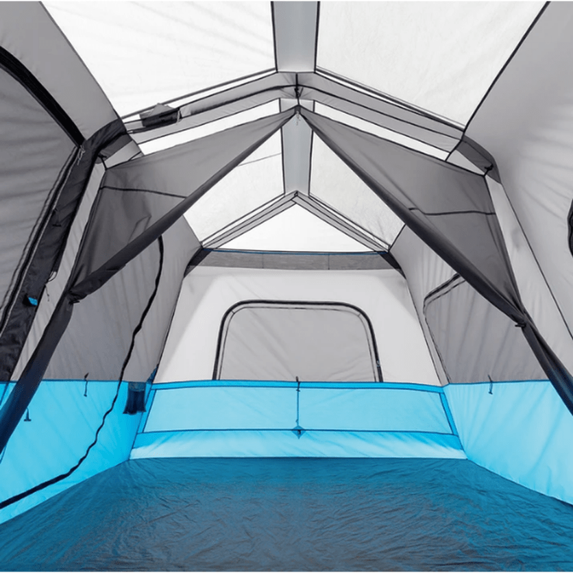 Core Equipment Tents CORE EQUIPMENT Lighted Instant Tent - Grey/Blue | 10 Person Capacity | Durable 68D Polyester