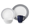 Corelle Home & Kitchen Corelle Bayside Dots Navy 16 Pcs Dinner Set (1133017 - 4114532)