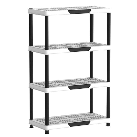 Cosmoplast Home & Kitchen Cosmoplast Plastic 4-Tier Shelving Rack