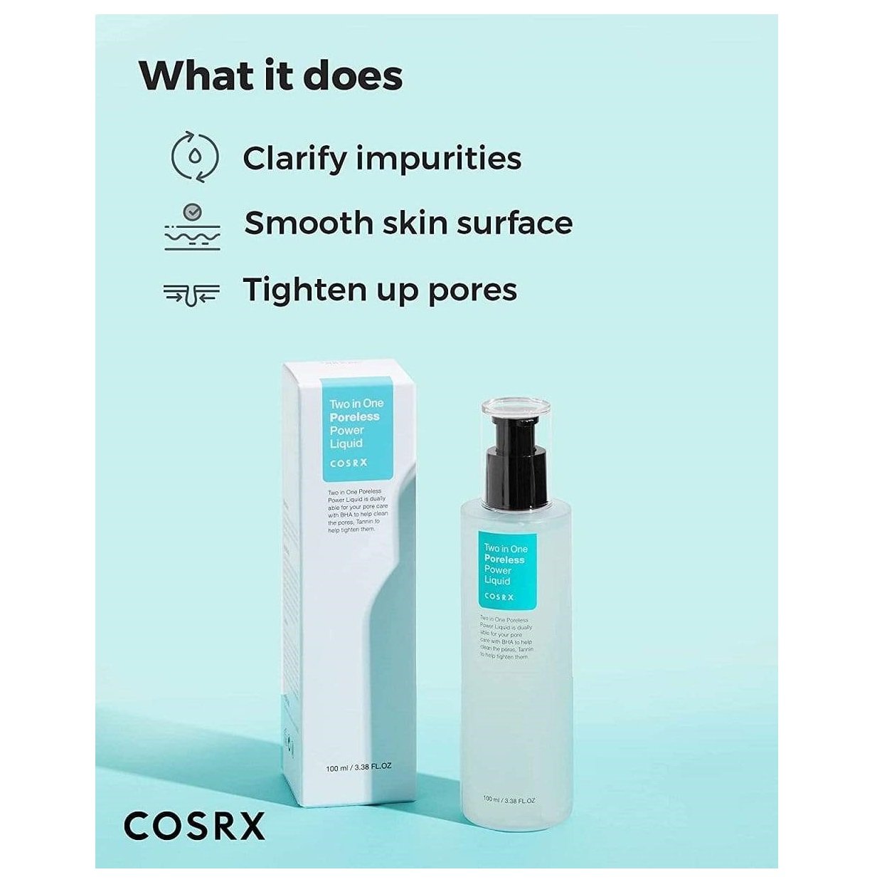 COSRX Beauty COSRX Two In One Poreless Power Liquid 100ml