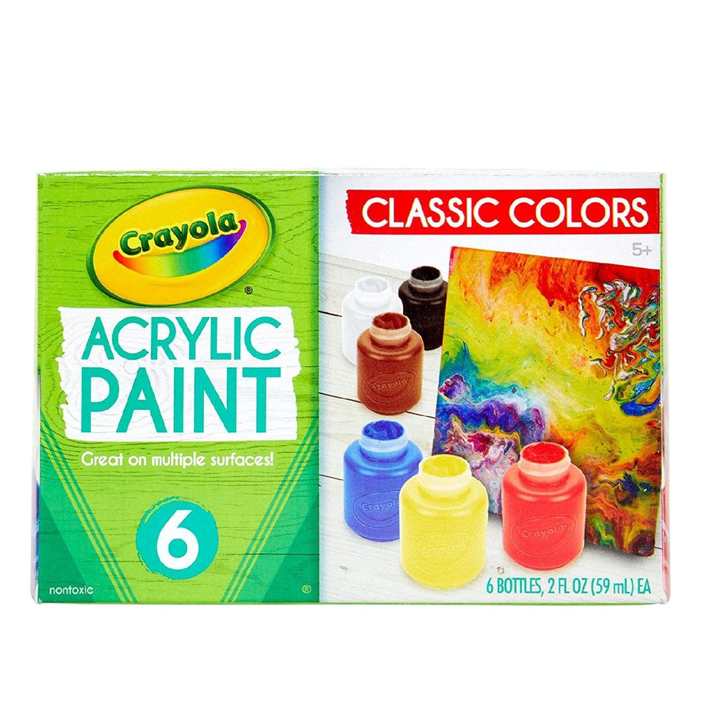 Crayola School Crayola Acrylic Paint 6 Classic Colors