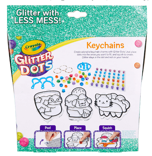 Glitter Dots,Sprkl Friends Keychain