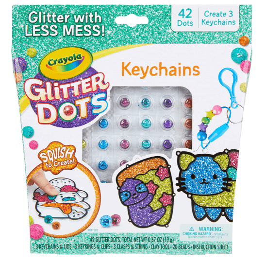 Glitter Dots,Sprkl Friends Keychain