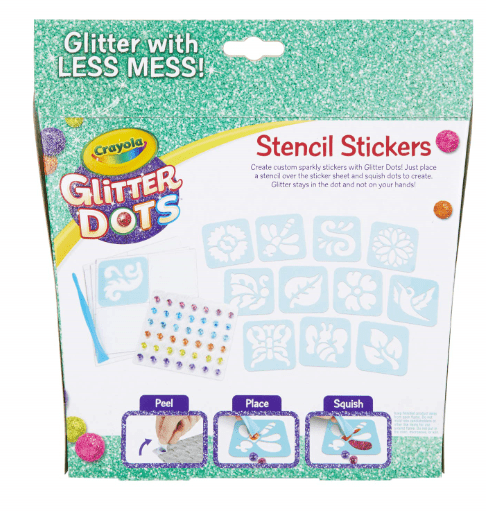 GLITTER DOTS,STICKER STENCILS