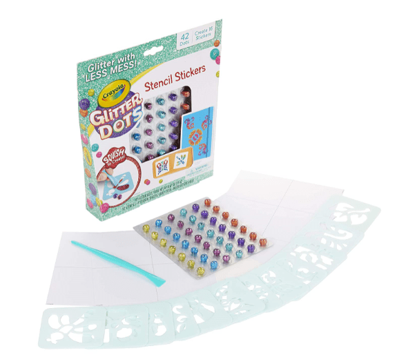 GLITTER DOTS,STICKER STENCILS