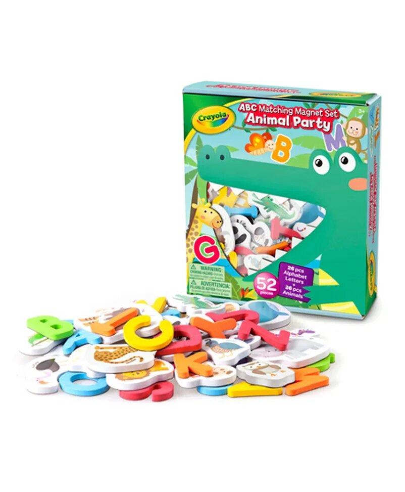 Crayola Animal Party ABC Matching Magnet Set - 52 Pieces