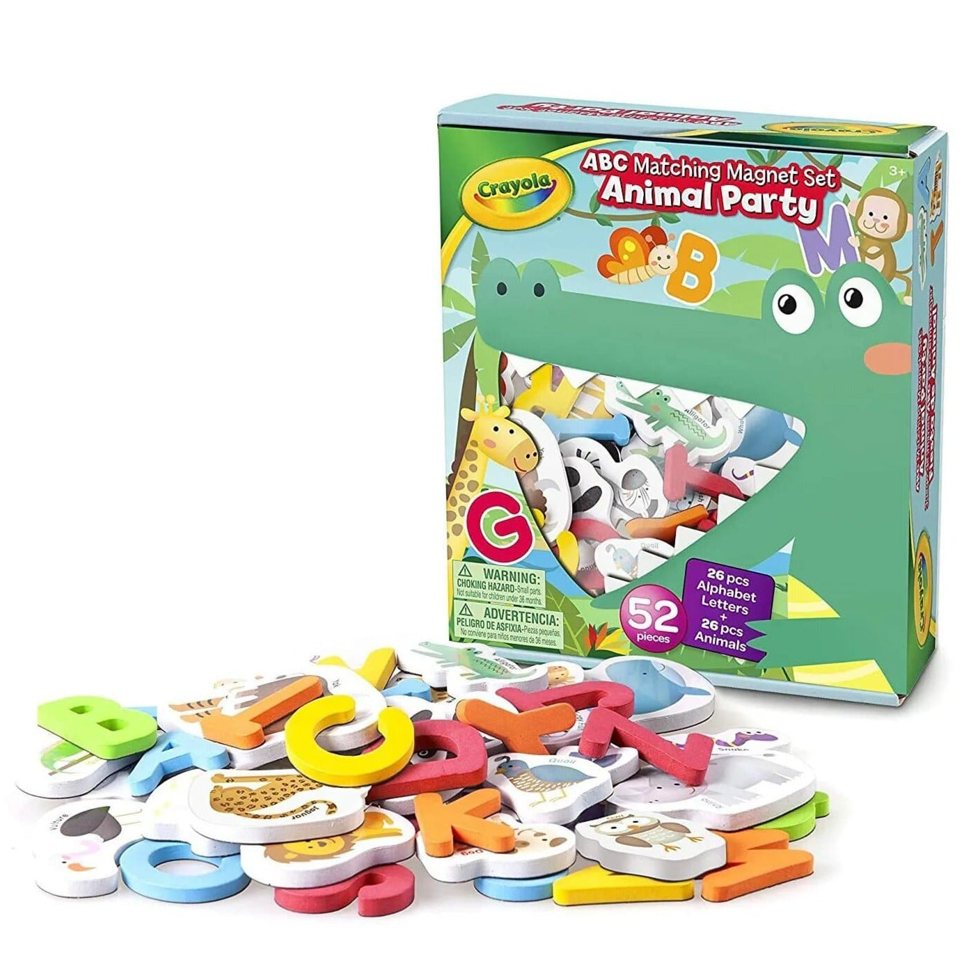 Crayola Toys Crayola Animal Party ABC Matching Magnet Set - 52 Pieces