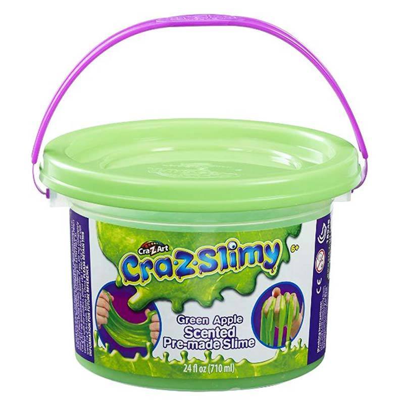 CraZslimy Scented Premade Tub 24 oz Green Apple – flitit