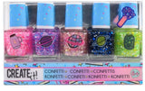 Creat it Beauty Create it! galaxy nail polish confetti 5-pack dis