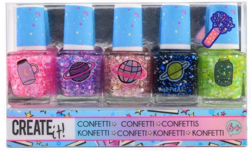 Creat it Beauty Create it! galaxy nail polish confetti 5-pack dis