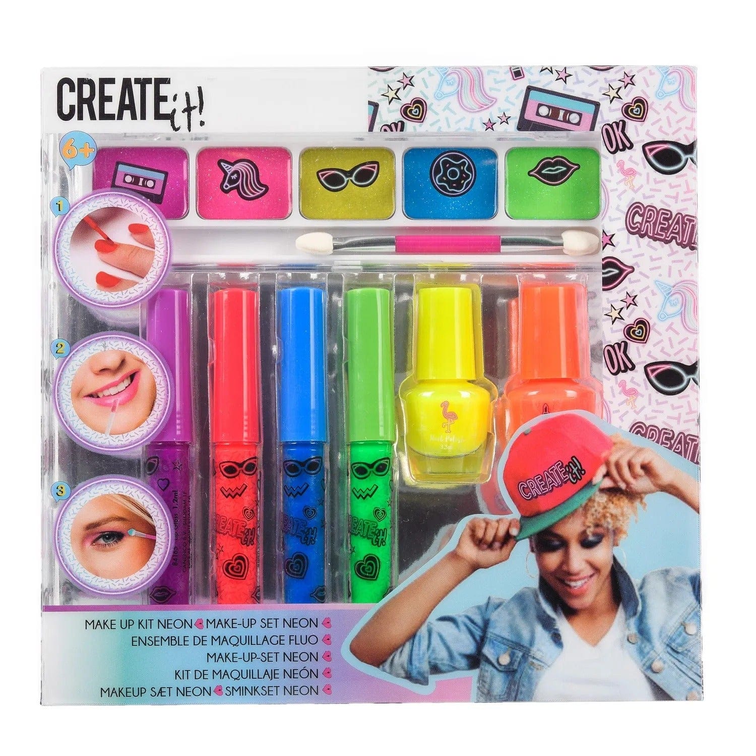 Create it Beauty Create it! Makeup Set Neon 7-Dlg