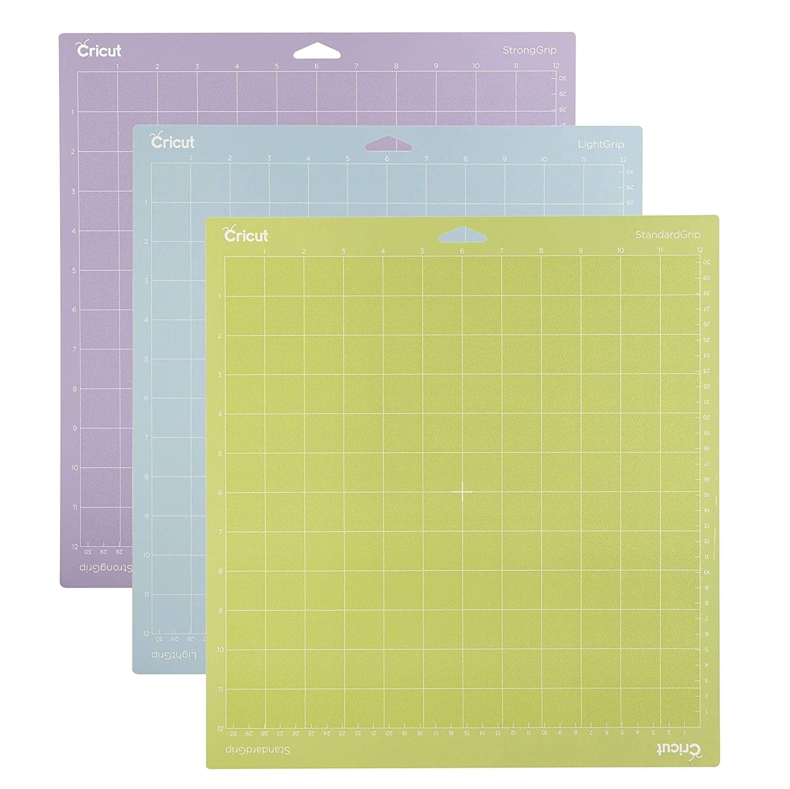 Cricut Arts & Crafts Cricut Explore/Maker LightGrip-Standard-StrongGrip Machine Mat (30x30cm) 3-pack