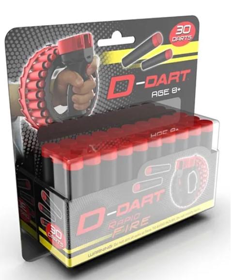 - D-Dart Toys D-Dart Refill Pack of 30 Suction Cup - Multicolour