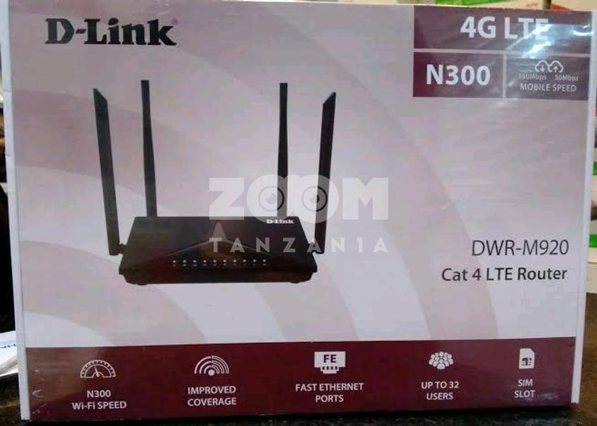 D-Link Electronics D-Link DWR-M920 4G N300 LTE Router – Black