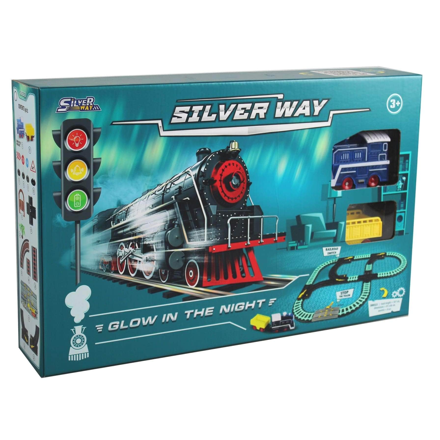 D Power Toys D Power Silver Way Glow in the Night Train Playset