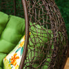 Danube Home & Kitchen Casa Loma Hanging Chair- Green