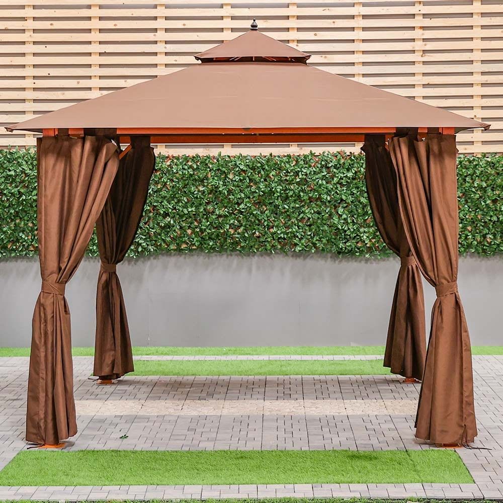 Danube Home & Kitchen Danube Home Forestory Gazebo - Brown