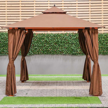 Danube Home & Kitchen Danube Home Forestory Gazebo - Brown