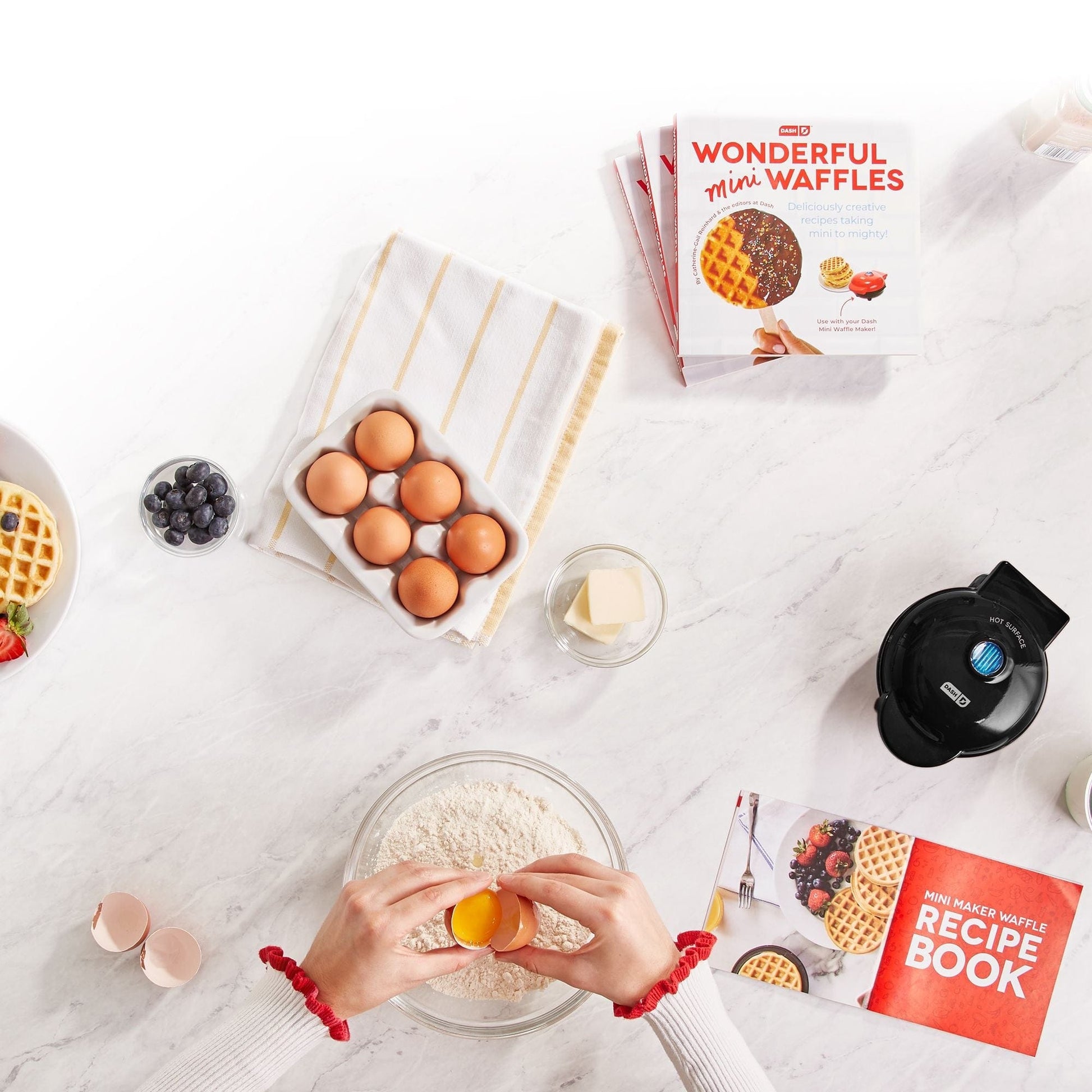 Dash Home & Kitchen Mini Waffle Maker Machine - Black