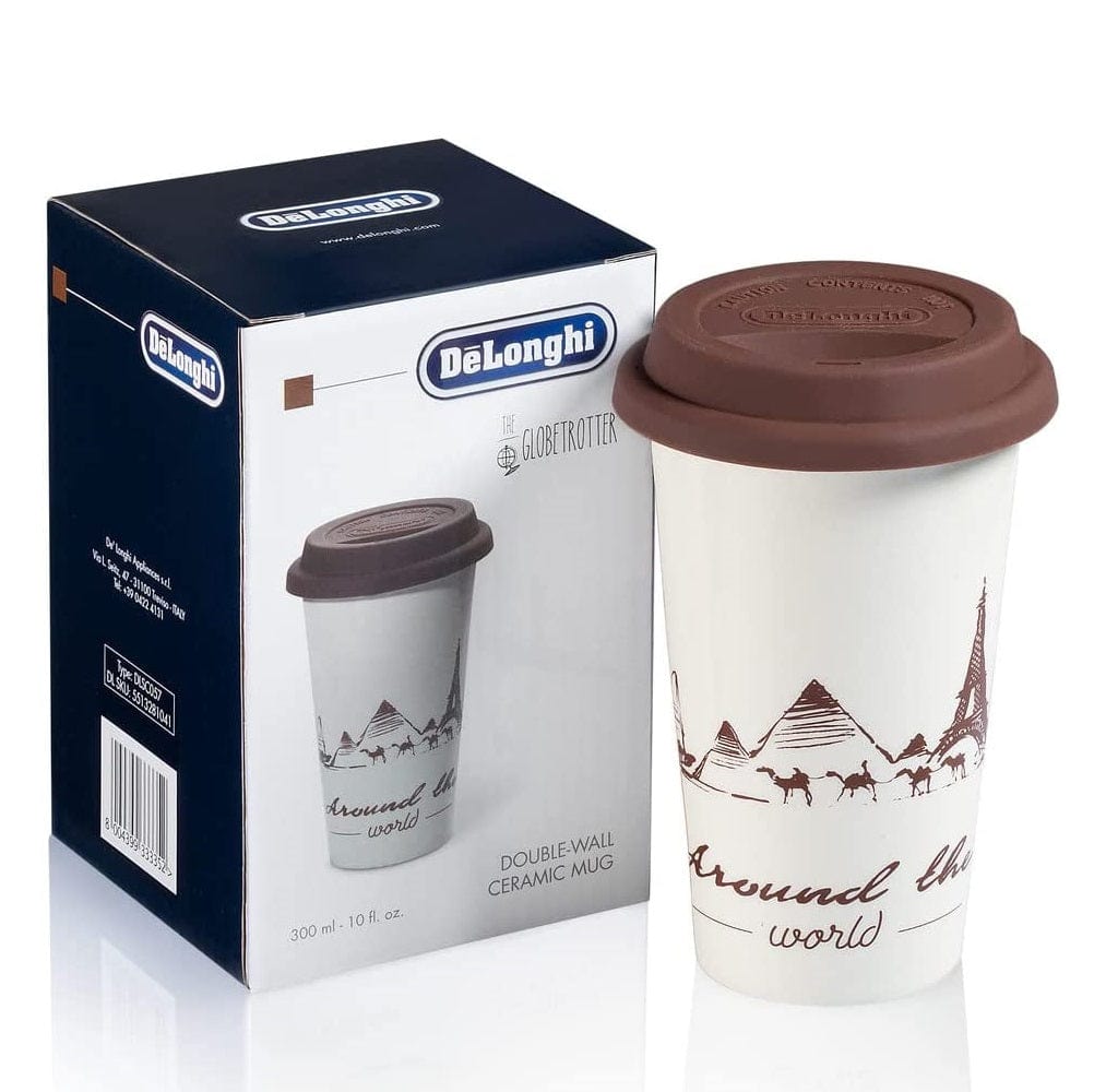 De'Longhi Appliances De'Longhi Hot Coffee Travel Mug Globetrotter Theme, DLSC057
