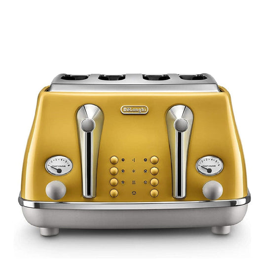 De'Longhi Appliances De'Longhi Icona Capitals 4-Slice Toaster CTOC4003 Yellow