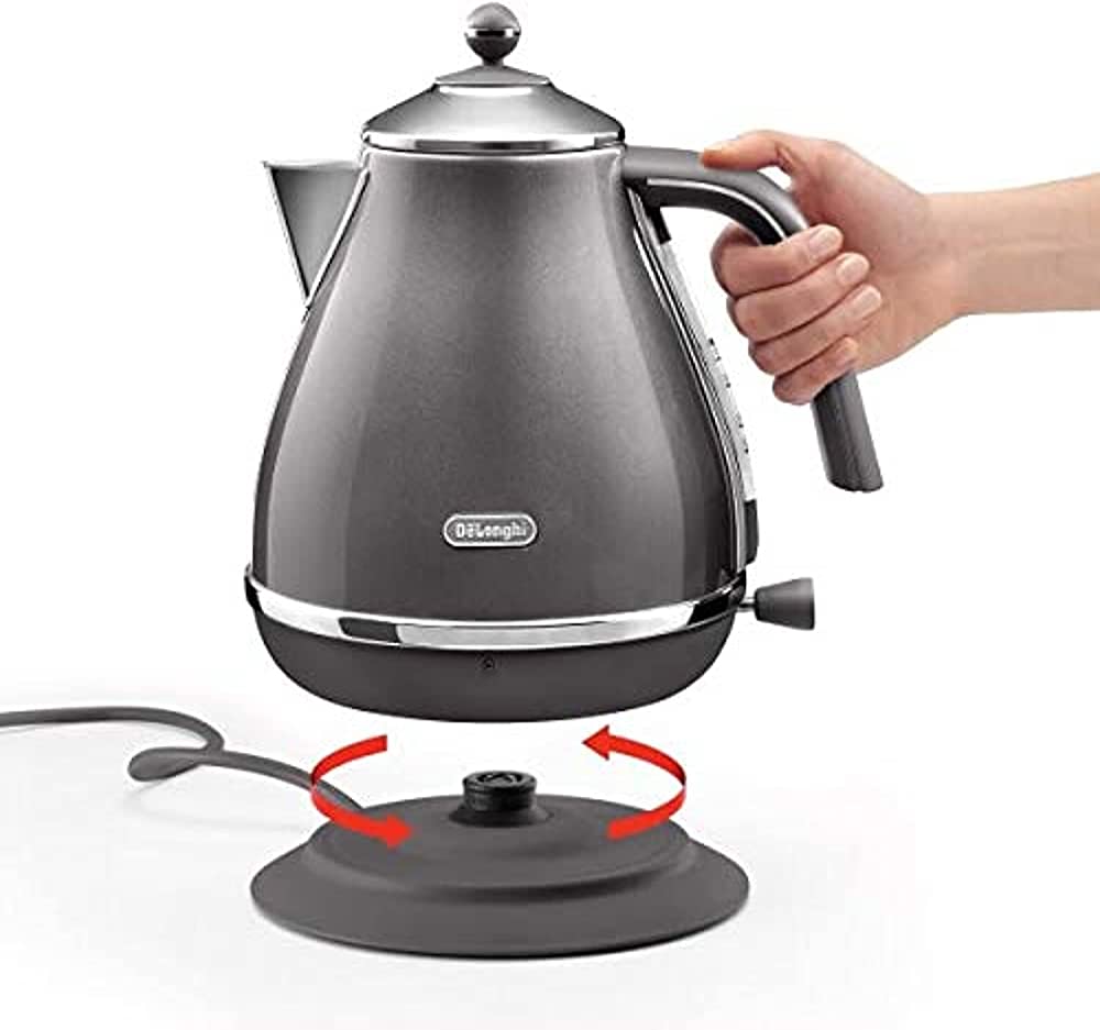 De'Longhi Appliances De'Longhi Icona Metallics Kettle 1.7L KBOT3001 Grey