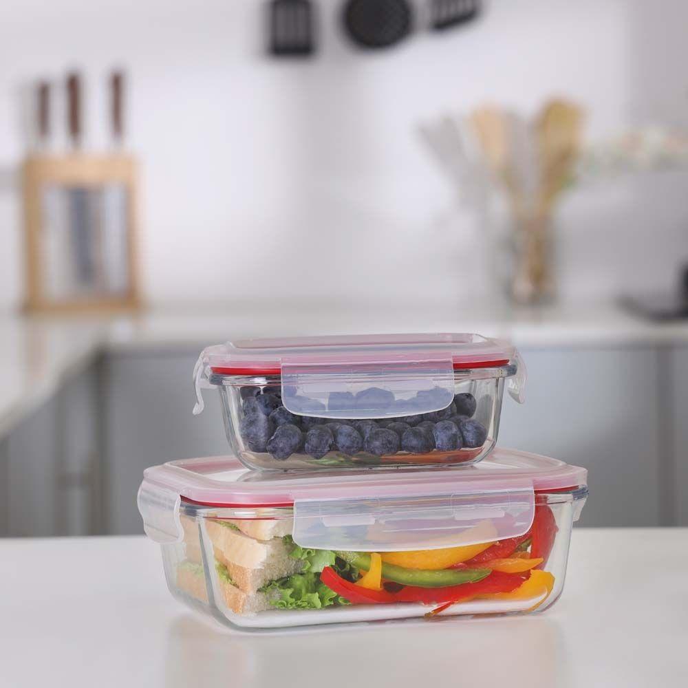 Delcasa Home & Kitchen Delcasa Glass Airtight Container With Lids