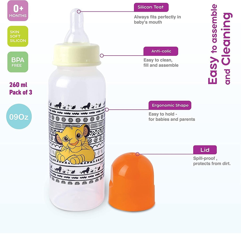 Disney Babies Disney - Lion King Feeding Bottle, Pack of 3