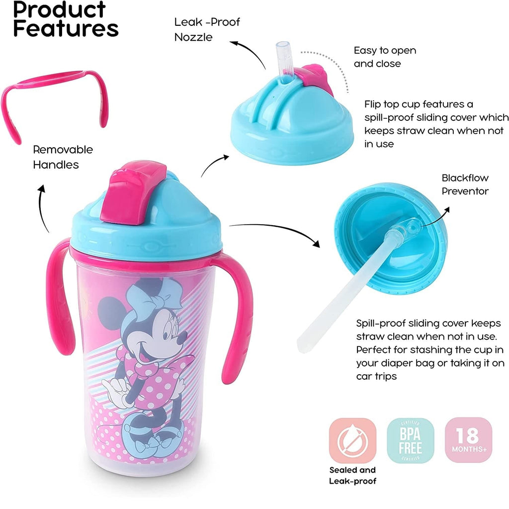 Disney Babies Disney - Minnie Mouse Spill proof Insulated Straw Cup