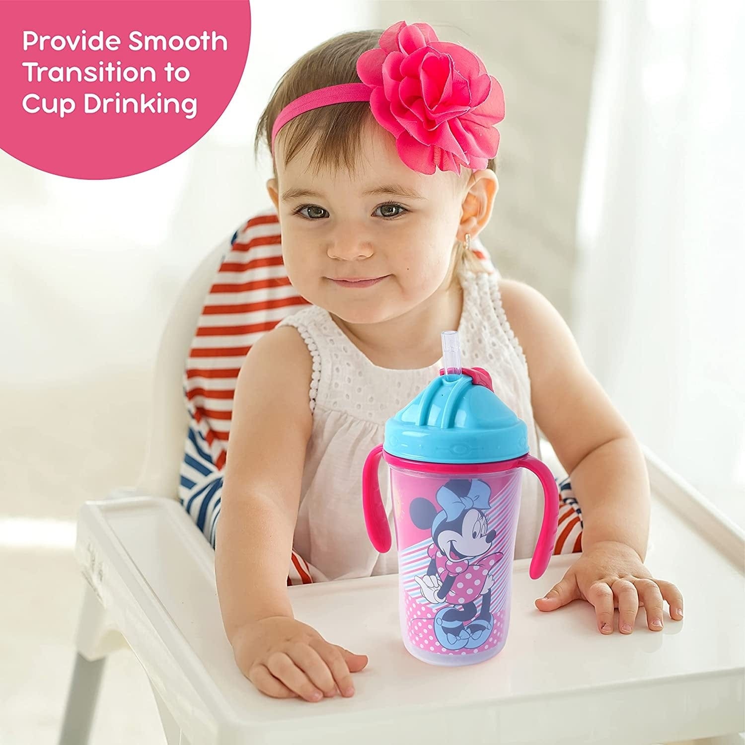Disney - Minnie Mouse Spill proof Insulated Straw Cup