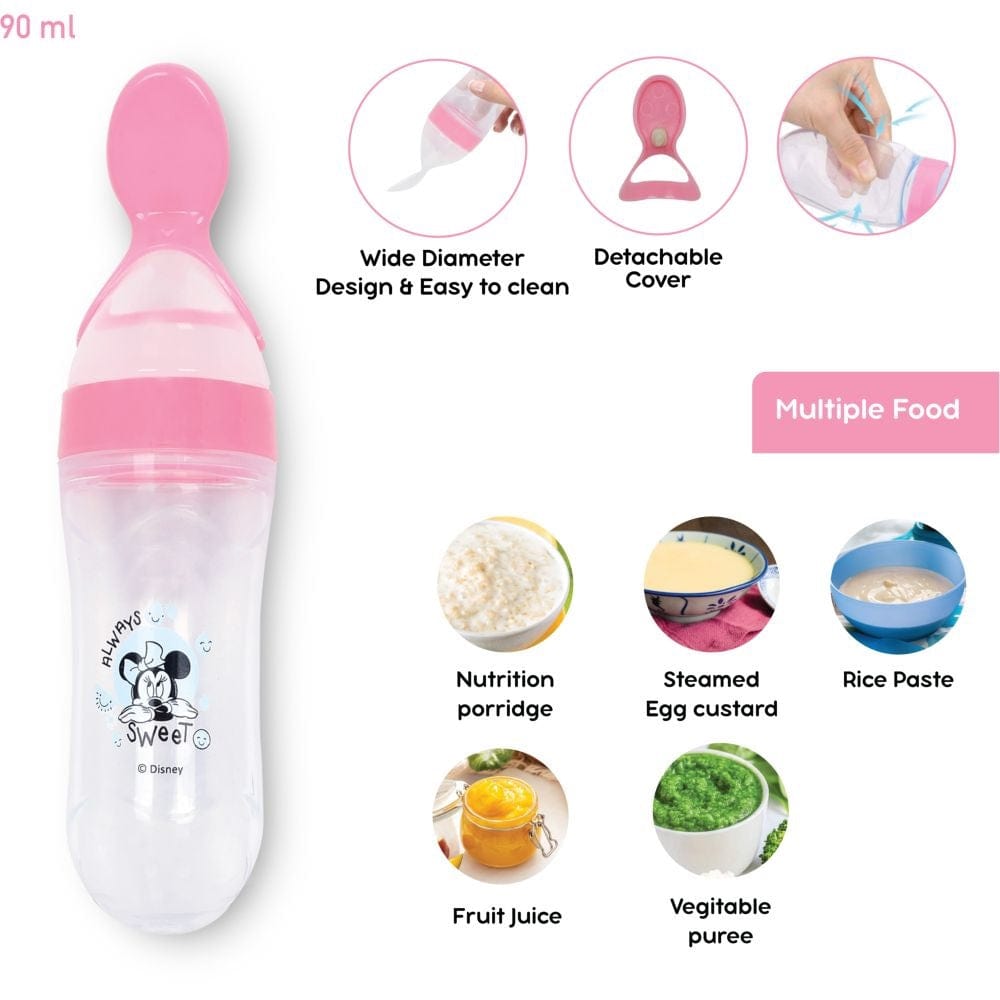 Disney Babies Disney - Silicone Food Dispensing Spoon - Minnie Mouse