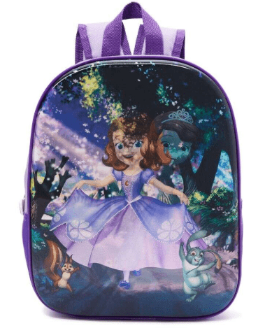 DISNEY Back to School 3D Cartoon Printed Kids Backpack 12 Liter, 13 Inch