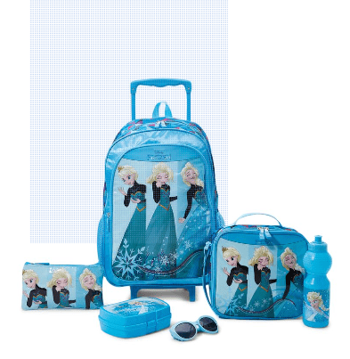 DISNEY Back to School 6 Piece Disney Trolley Bag Set