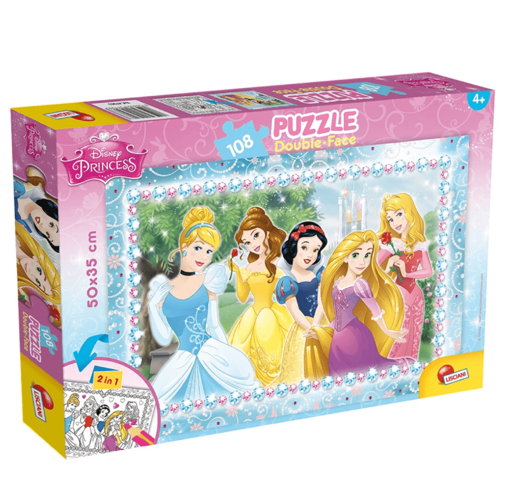 Disney Toys Disney Princess Double Sided Jigsaw Puzzle - 108 pieces