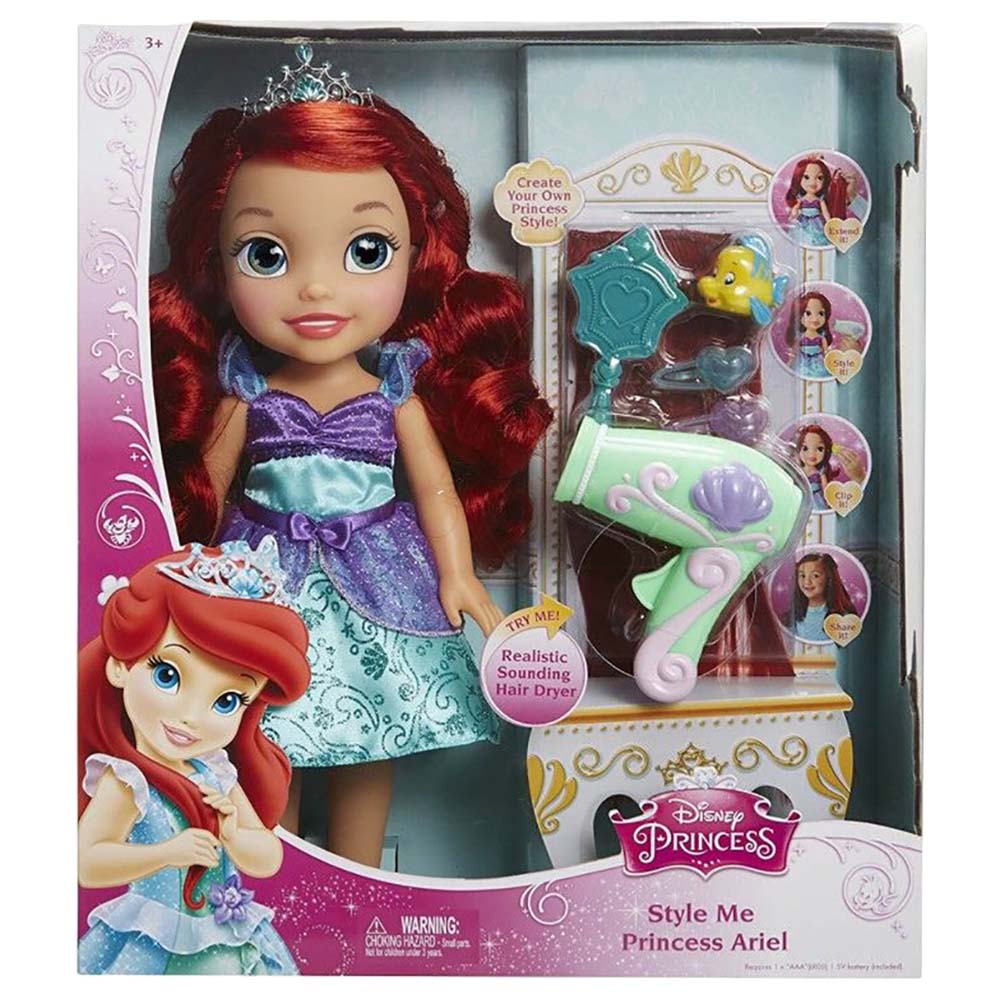 Disney Toys Disney Princess Toddler Style Me Doll 15" Ariel