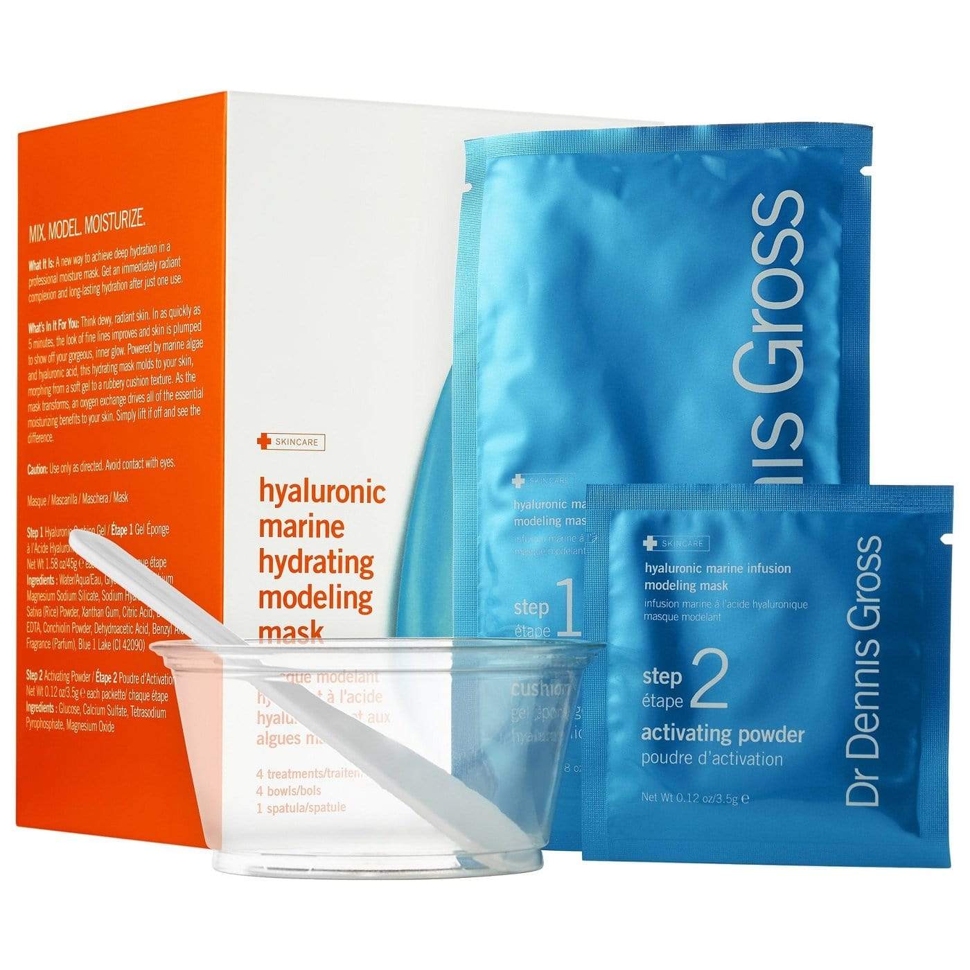 Dr Dennis Gross Beauty Dr Dennis Gross Hyaluronic Marine Hydrating Modeling Mask 4 Treatments