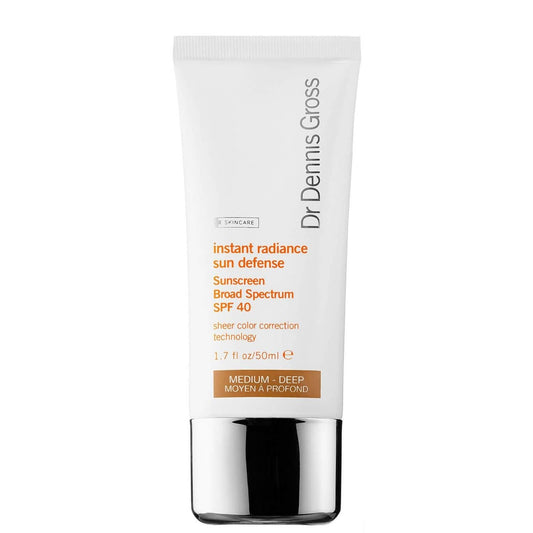 Dr Dennis Gross Beauty Dr Dennis Gross Instant Radiance Sun Defense Sunscreen Broad Spectrum SPF 40- Medium - Deep 50ml