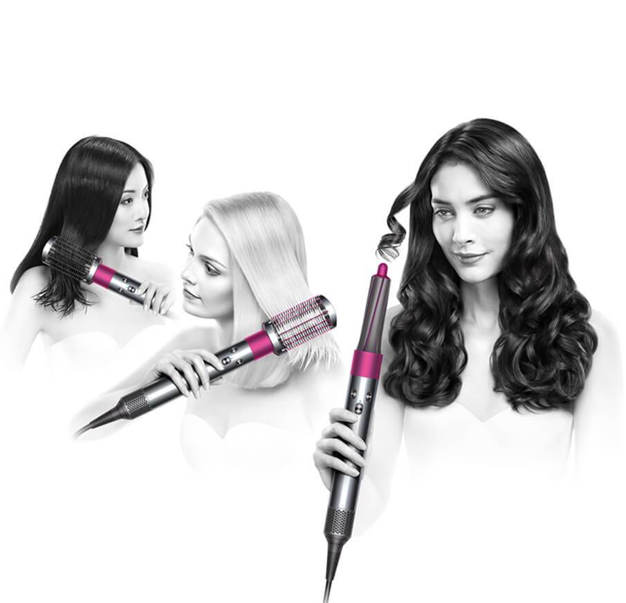  Dyson Airwrap Complete Styler for Multiple Hair Types and  Styles, Fuchsia : Beauty & Personal Care