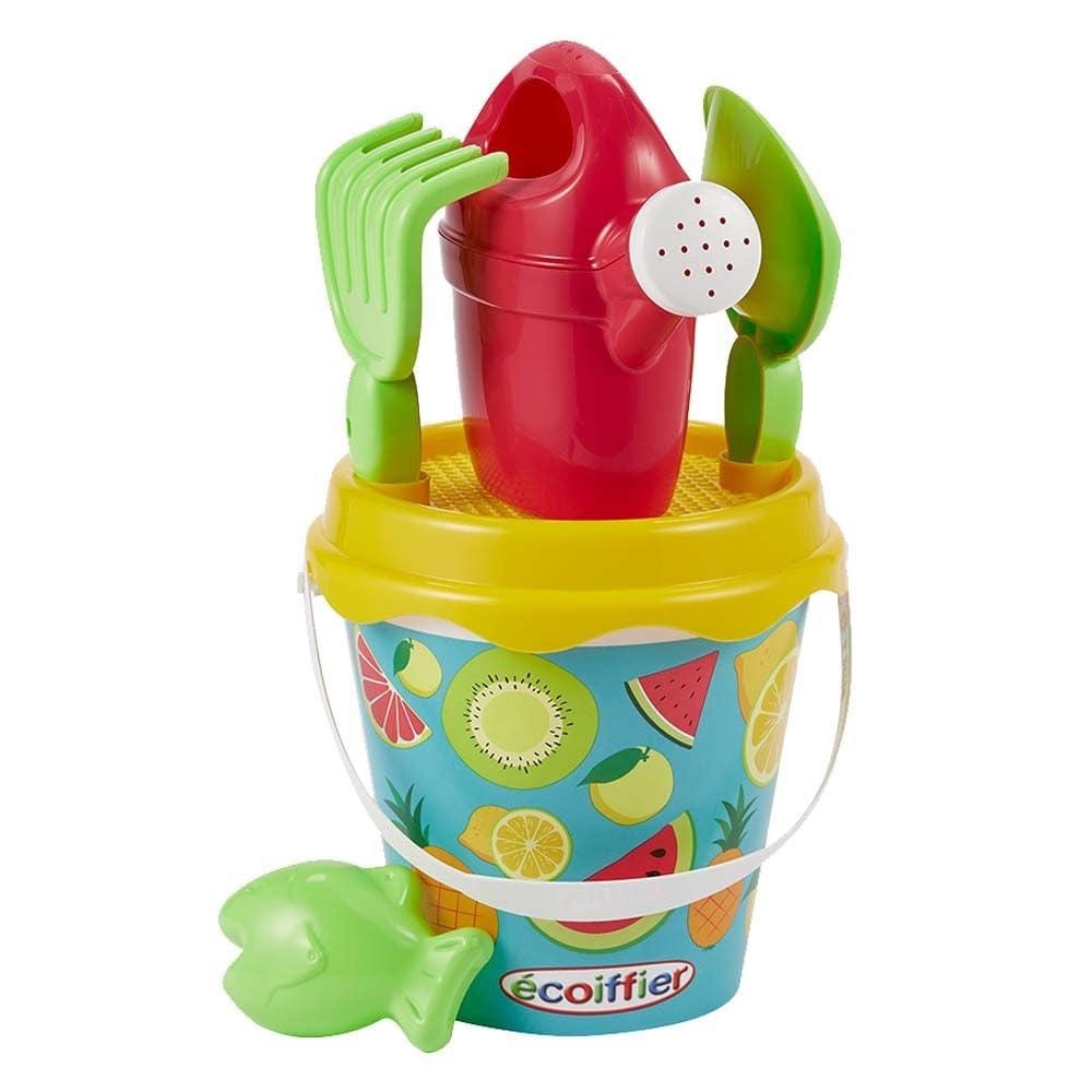 Ecoiffier Outdoor Ecoiffier - Beach 17cm Fruits IML Bucket With Accessories