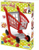 Ecoiffier Toys Ecoiffier - 100% chef garnished supermarket trolley 13pcs
