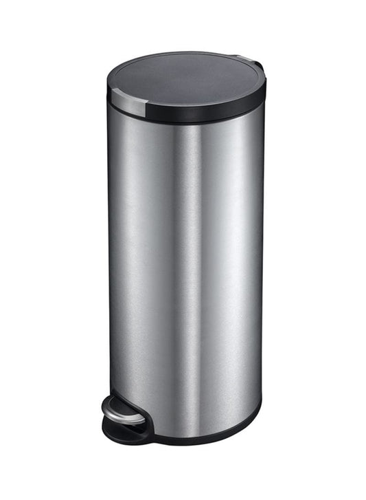 EKO Home & Kitchen EKO Artistic Stainless Steel Round Step Waste Bin With Lid, 30L