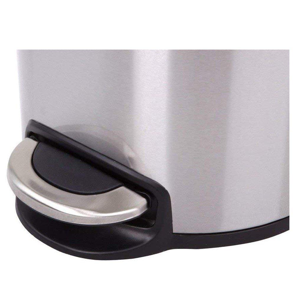 EKO Home & Kitchen Eko Artistic Stainless Steel Step Bin 8 Ltrs