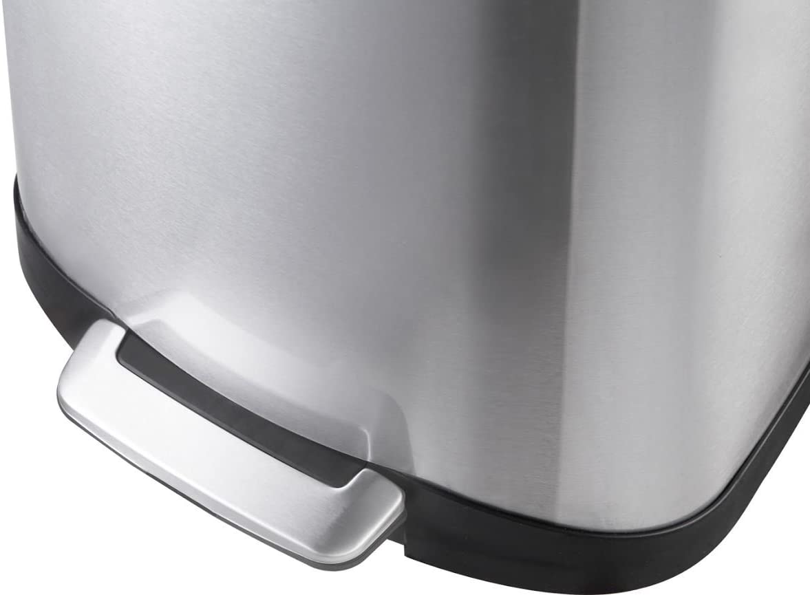 EKO Home & Kitchen EKO Stainless Steel Rectangular Step Bin 35L