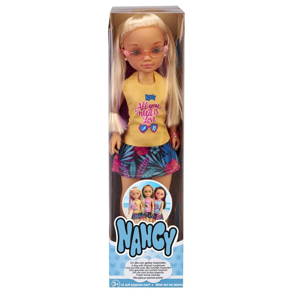 Famosa Nancy Puppe Mit Trendiger Maske – 43 Cm, Für Kinder Ab 3 Jahren