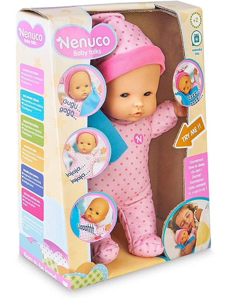 Famosa Toys Nenuco Doll Baby Talks Time To Sleep B/O